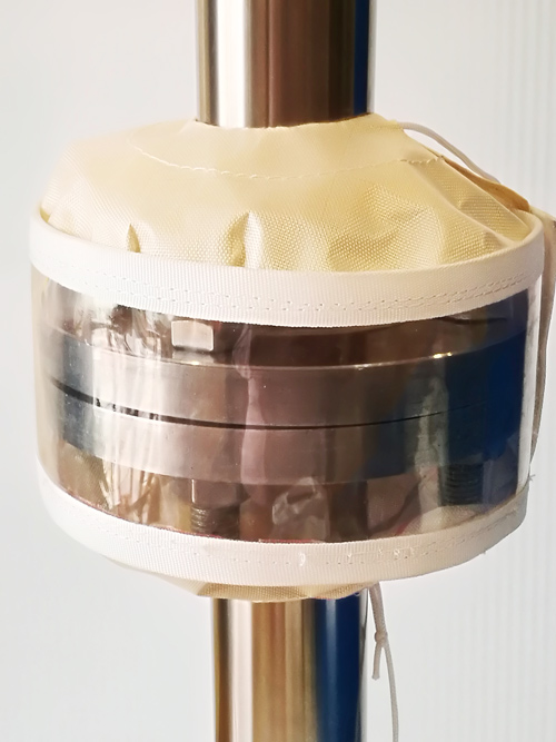 特氟龍透明法蘭防噴濺護罩